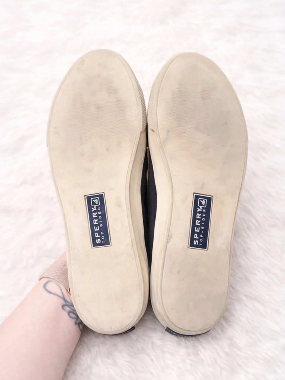 Sperry Top-Sider Black Canvas Sneakers Women’s Size 6 Casual Lace-Up Shoes - Picture 5 of 5